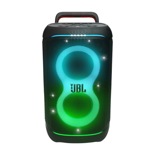 JBL PartyBox 520 com luzes LED coloridas